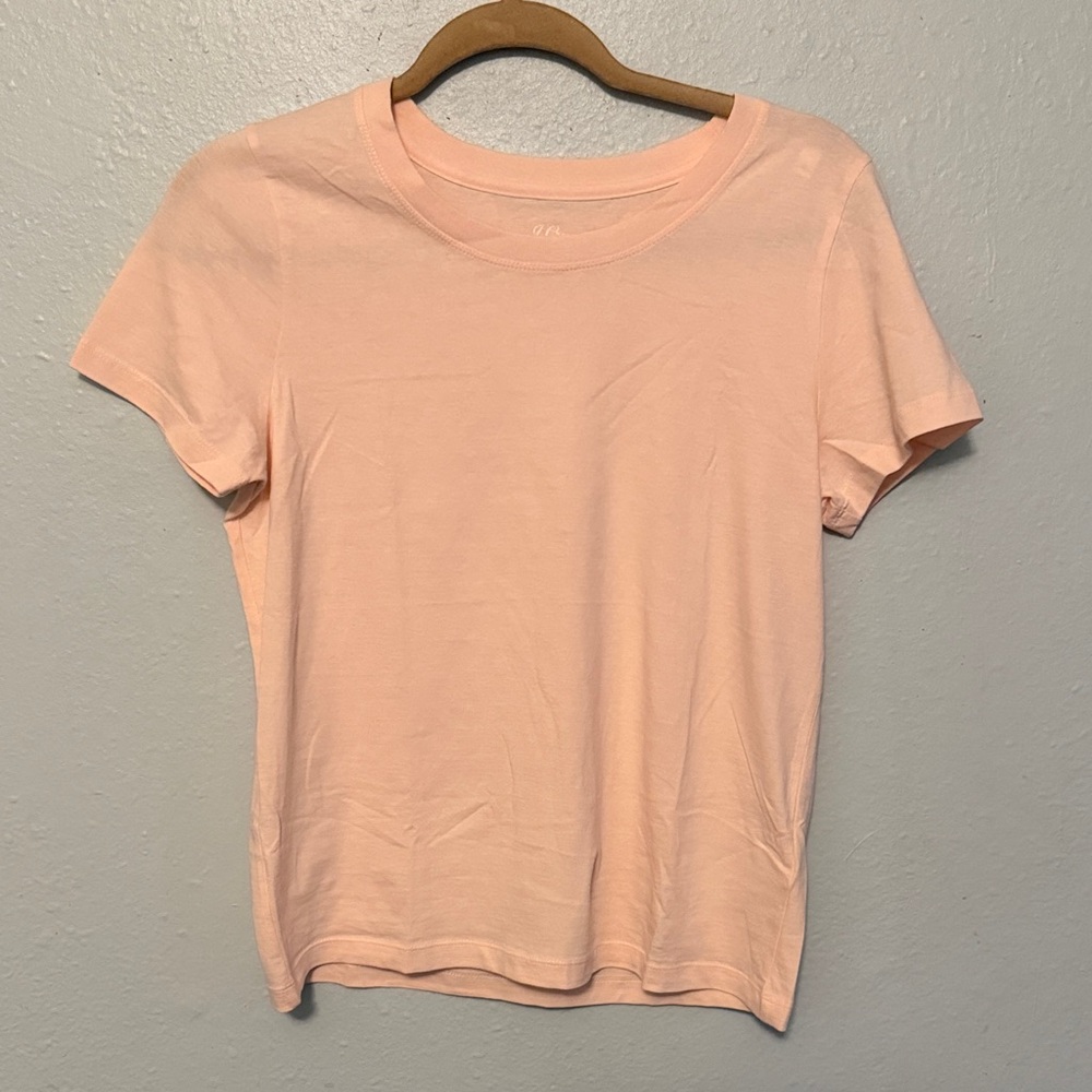 J. Crew Light Peach Short Sleeve Tee